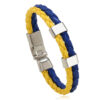 O1CN01Pl4M0l23CLwN7uUY7_954827219-0-cib Wholesale Woven Flag Flag Colors Leather Bracelet