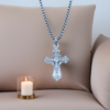 Wholesale Diamond Cross Alloy Necklace