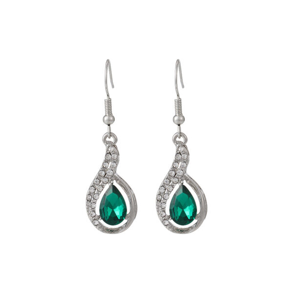 Wholesale Colorful Zirconia Personalized Colorful Rhinestone Tassel Long Earrings