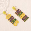 Wholesale Carnival Zinc Alloy  Mardi Gras Earrings