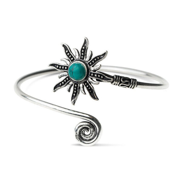 Wholesale Vintage Sunflower Turquoise Alloy Bracelet