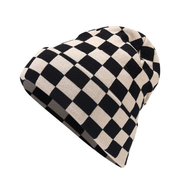 O1CN01Pnn0RL2AbGvav0hTV_2496528221-0-cib-1 Wholesale Winter Hat Checkerboard Knitted Hat Plush Hat