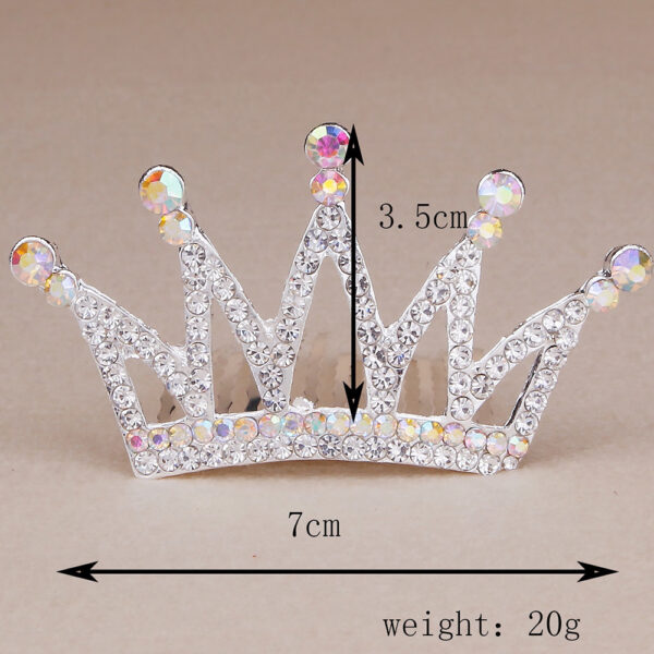 Wholesale Children's Princess Rhinestone Crown Hair Comb