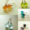 Wholesale Nine Colors Mosaic Opal Earrings