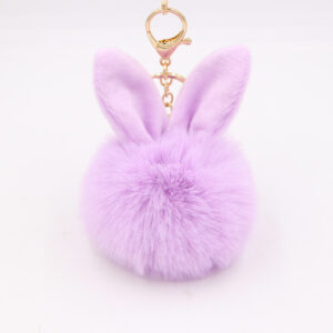 Taro purple / Rabbit plush pendant keychain