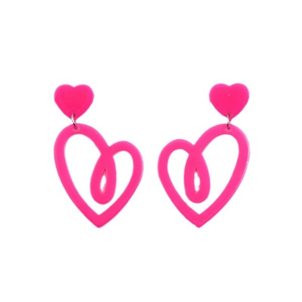 Wholesale Valentine's Day Love Hollow Earrings