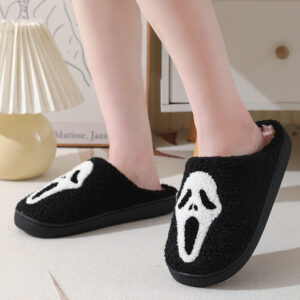 Wholesale Winter Halloween Home Comfortable Thick-soled Warm Indoor Couple Cotton Slippers