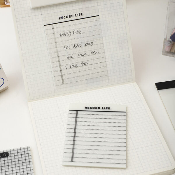 Wholesale Transparent Material Mesh Translucent Sticky Notes