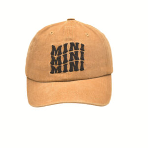 Yellow-three-row MINI baseball cap