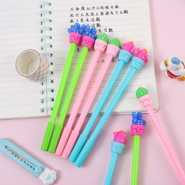 Wholesale Soft Gel Cactus Neutral Pen