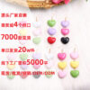 Wholesale Candy Color Heart Acrylic Earrings