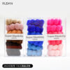 Wholesale Textile Wrinkle Small Size Fabric Hair Loop Rubber Band