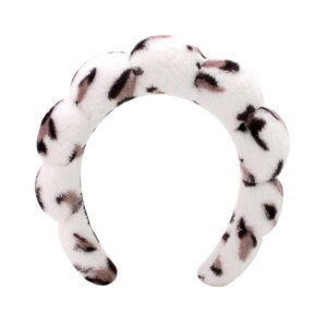 Off-white leopard print headband