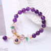 Wholesale Purple Crystal Zircon Beaded Bracelet