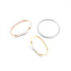 Wholesale Titanium Steel Ring Plated with 18k Real Gold Ring