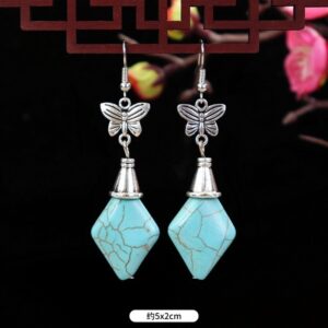 4-Butterfly diamond turquoise
