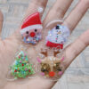 Wholesale Cartoon Quicksand Christmas PVC Quicksand Christmas Children's Hair Clip DIY Accessories