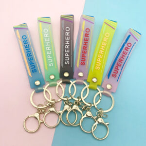 Wholesale Soft Glue Translucent Lanyard Keychains