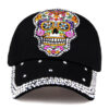 Wholesale Cotton Skull Embroidered Applique Diamond Baseball Cap