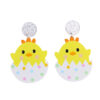 Wholesale Easter Rabbit Radish Chicken Acrylic Earrings