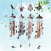 Wholesale Butterfly Bird Sea Turtle Wrought Iron Wind Chime