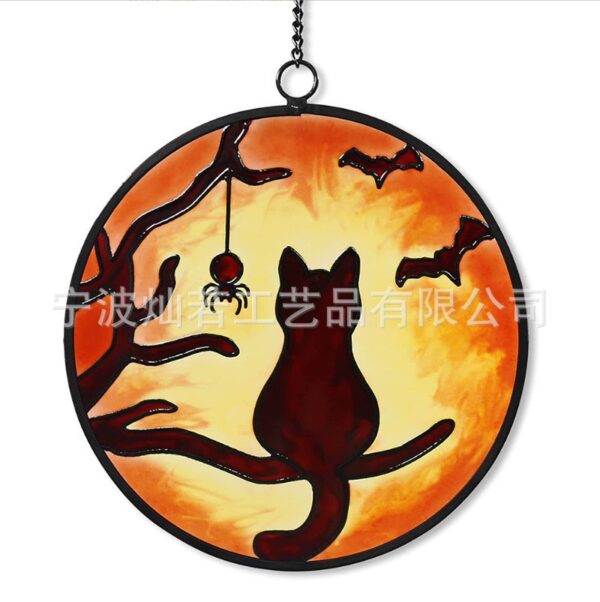 Wholesale Halloween Indoor Colorful Flat Print Acrylic Bat Decoration
