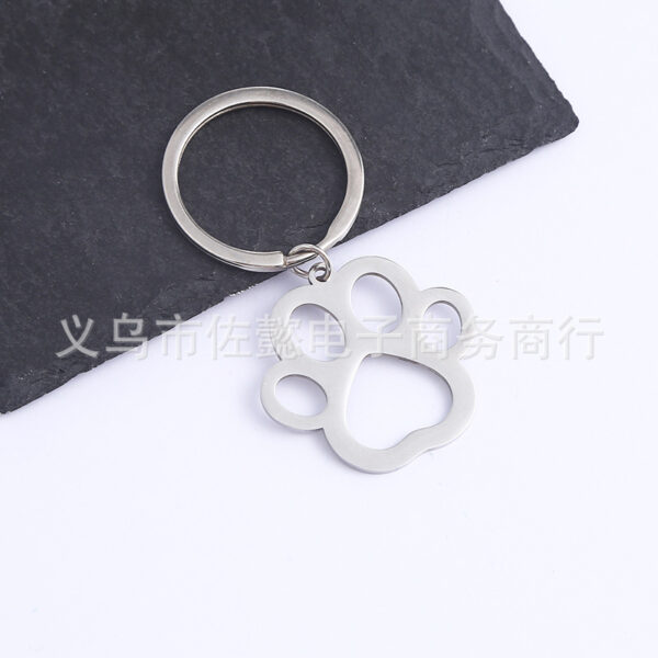 Wholesale Stainless Steel Cat Claw Keychains