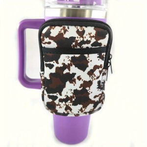 Brown print / Double pocket