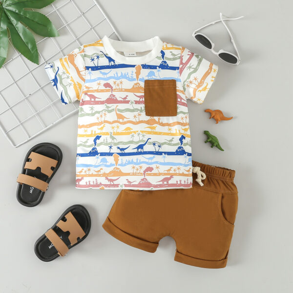 Wholesale Cotton Sports Casual Shorts Set