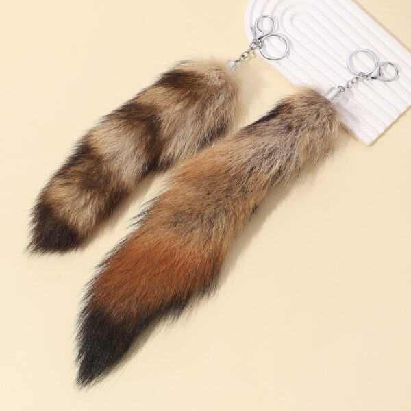 Wholesale Fox Tail Plush Keychain