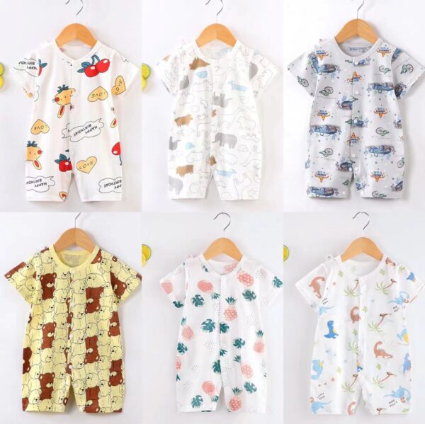O1CN01QFqIAH1pHw9dJFu1v_2200643115336-0-cib Wholesale Newborn Short Sleeve Thin Cotton Baby Onesies