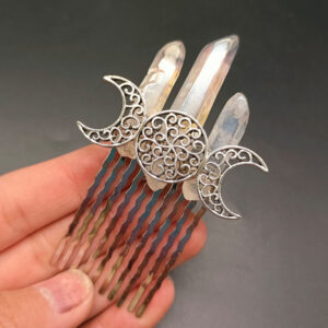 Color White +10 tooth hair comb