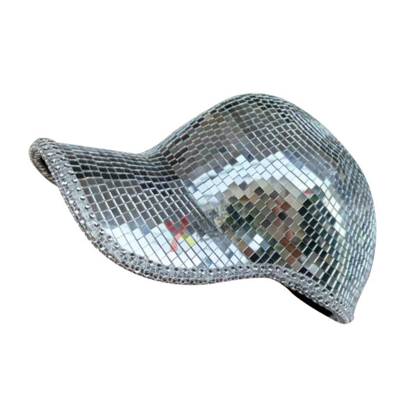 O1CN01QGEDMm2GHvtymwJOr_2126838991-0-cib Wholesale Mirrored Disco Ball Mirrored Party Baseball Cap