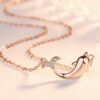 Wholesale Rose Gold Dolphin Alloy Necklaces