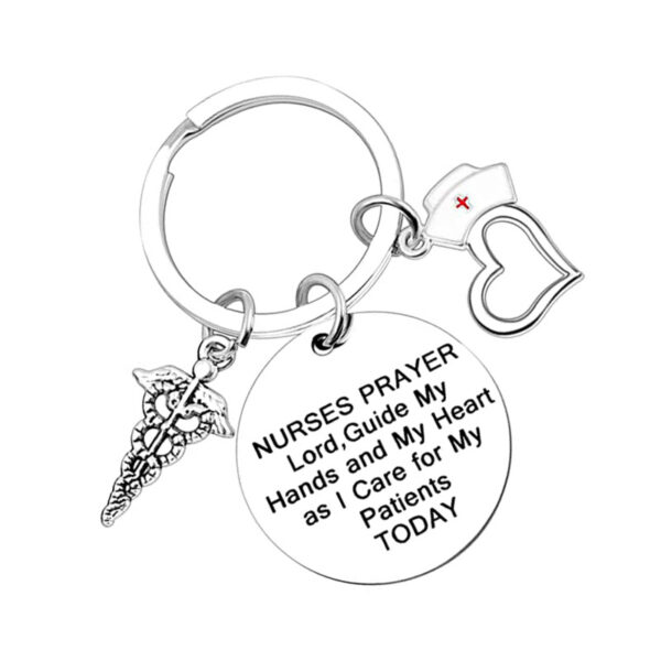 O1CN01QIyaIW1QxHbljxGcA_2214702182042-0-cib Wholesale Nurses Day Creative Jewelry Stainless Steel Keychain