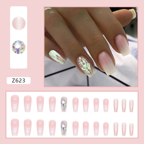 Wholesale Gradient Sweet Pink Nail Stickers