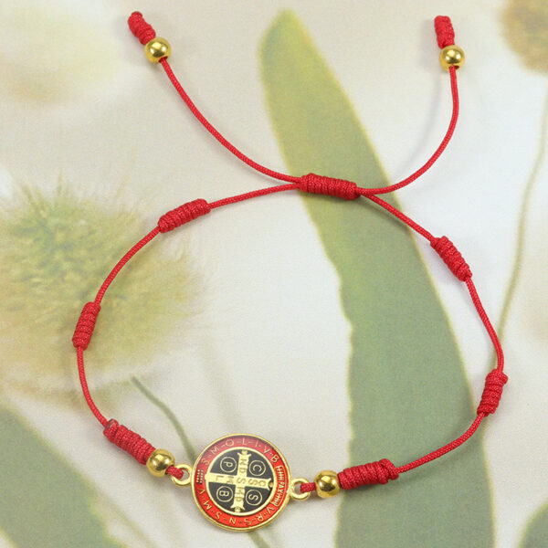 O1CN01QKT8z62638uGAeyDR_2203446167605-0-cib Wholesale St. Benedict Red Thread Hand Made Bracelet
