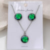 Wholesale St. Patrick's Day Lucky Shamrock Earrings Necklace Set