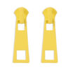 Wholesale Creative Simple Zipper Colorful Personalized Candy Color Metal Earrings