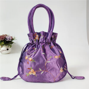 New Violet Embroidered Bag