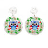 Wholesale Owl Rabbit Flowers Acrylic Earrings