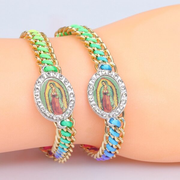 Wholesale Virgin Mary Braided Bracelet