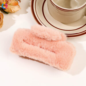 Plush grab clip -11cm square orange / Qiyue factory direct sales