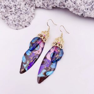 Blue painted-gold foil