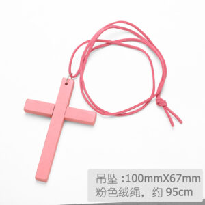 Pink cross + pink velvet rope