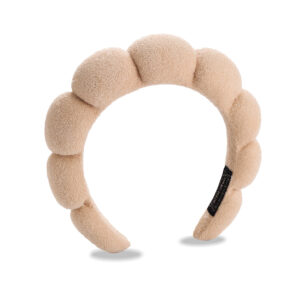 Light khaki headband (terry velvet)