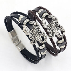 O1CN01QRnwxk1dLo6stPhzg__3010463720-0-cib Wholesale Scorpion Male Leather Bracelet