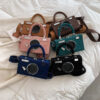 Wholesale PU Suede Camera Bag