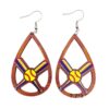 Wholesale Baseball Basketball Football Volleyball Retro Wooden Earrings