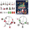 Wholesale Blue Christmas Countdown Calendar Gift Box Set Diy Beaded Bracelet
